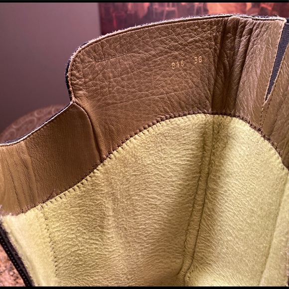 El Naturalista Wedge Boots With Spats and Awesome Lime Green Liners! - Picture 8 of 14